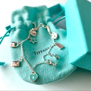 Tiffany & Co Love Notes Dangle Charm Bracelet